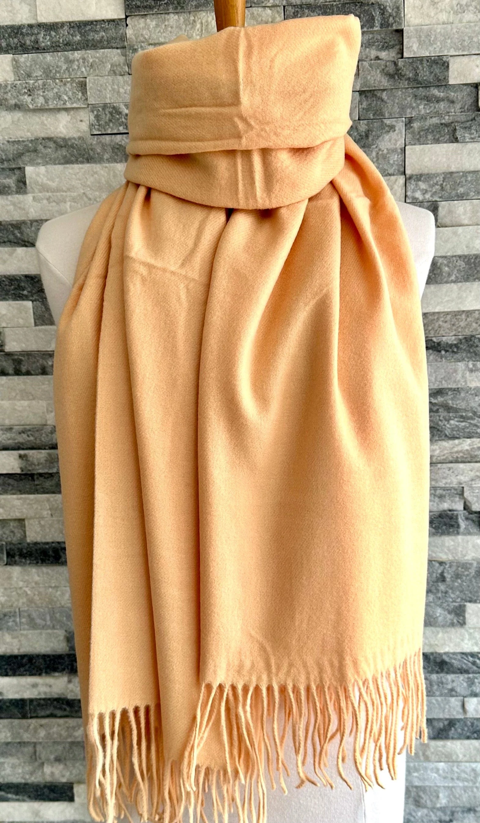 Cashmere Blend Plain Pashmina Wrap - Image 55