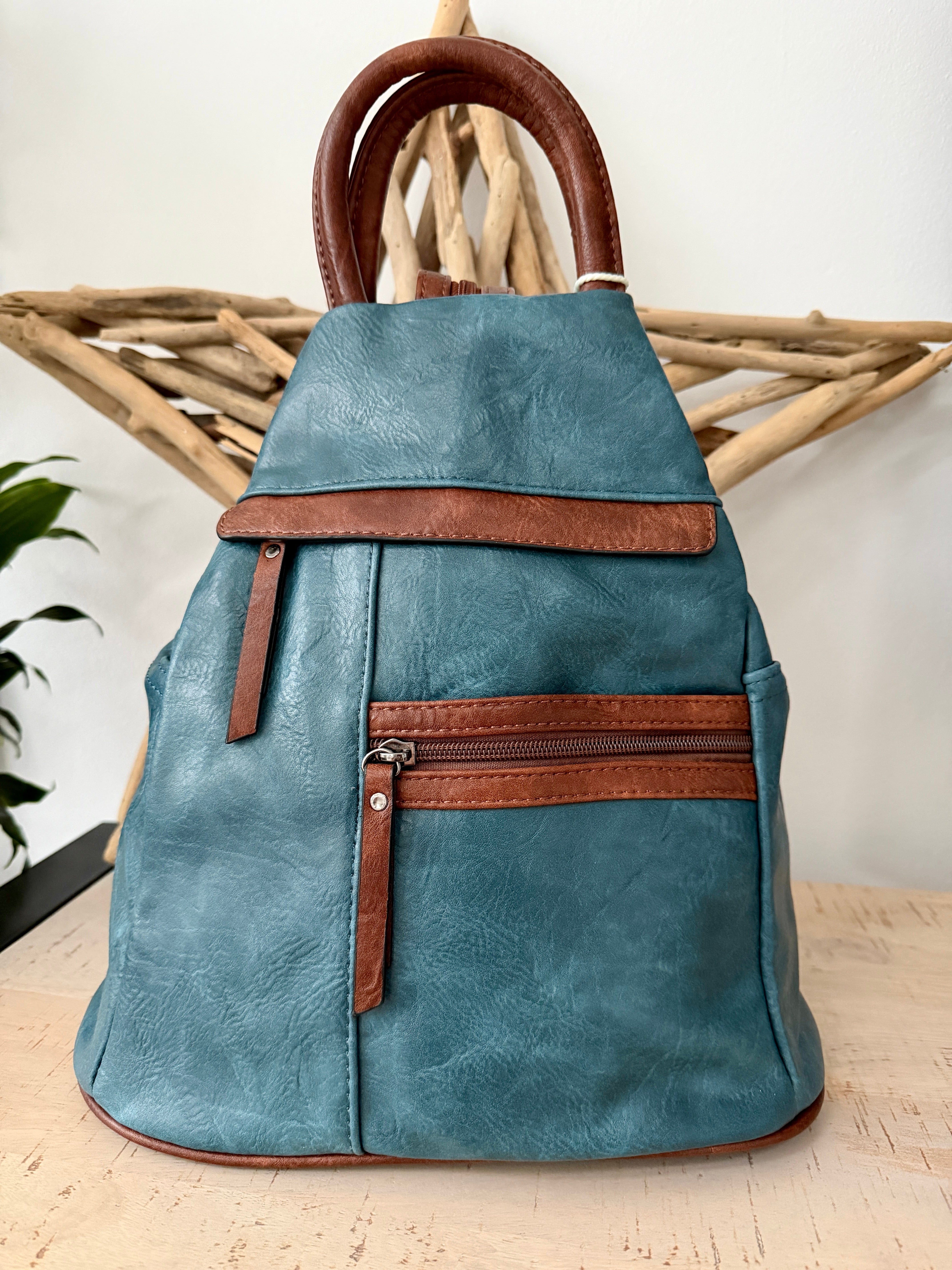 Faux Leather Light Weight Backpack ,Rucksack. - Image 10