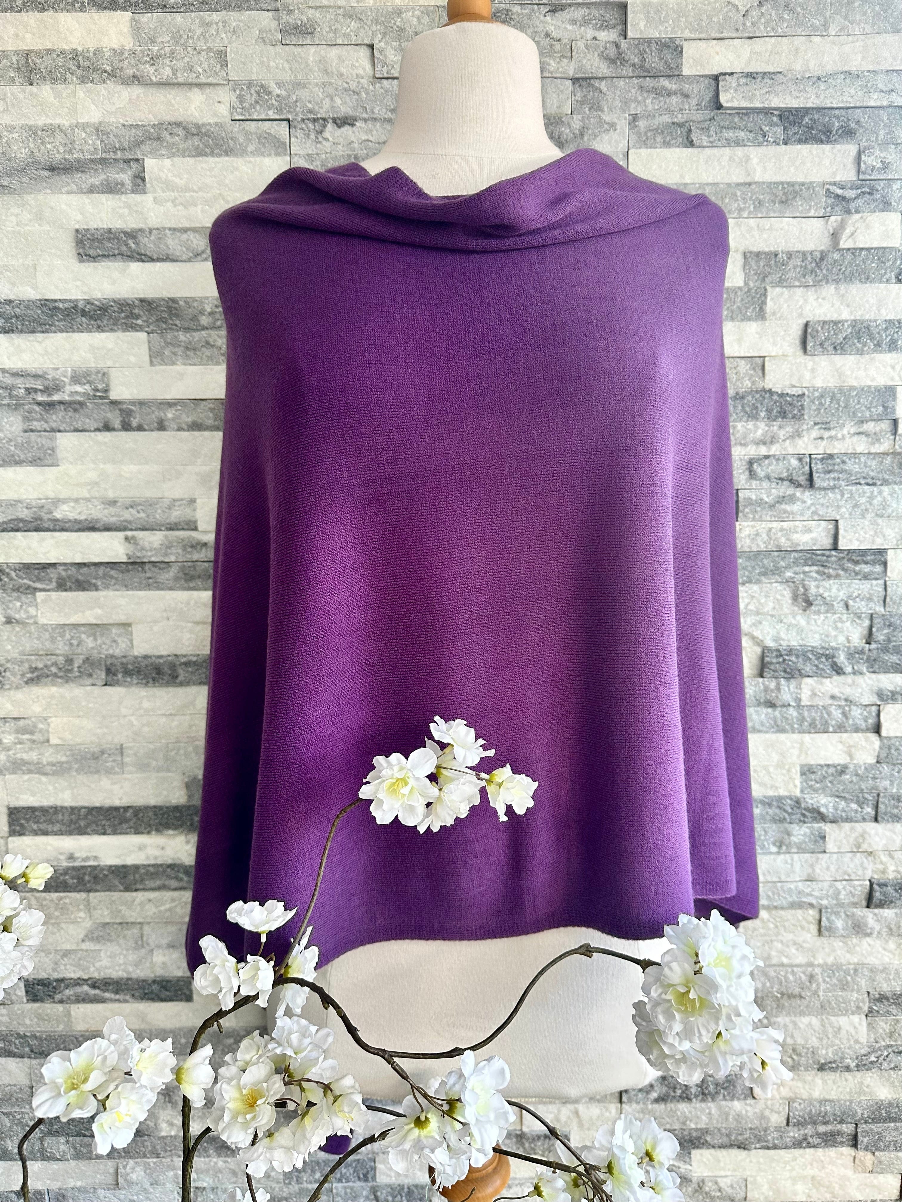 Light Weight Summer Poncho Fine Knit , available in 29 Colours. - Image 21