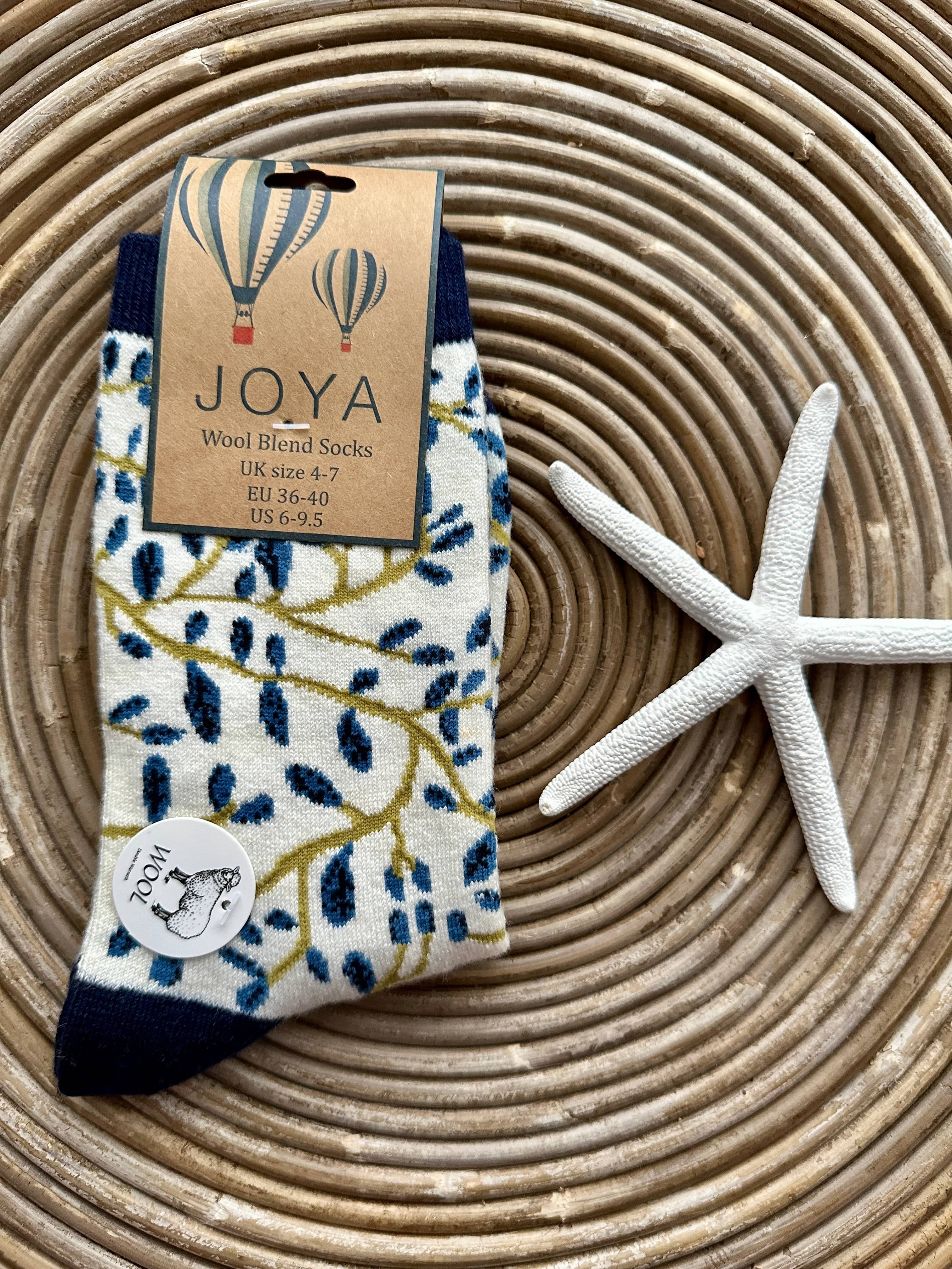 Gemjar Formally Joya, Women's Branches and leaves wool blend socks - Image 3