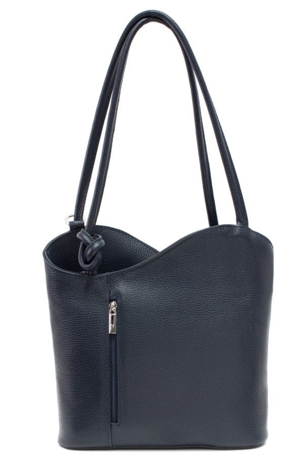 Genuine Italian Leather Convertible Handbag / Backpack - Image 4
