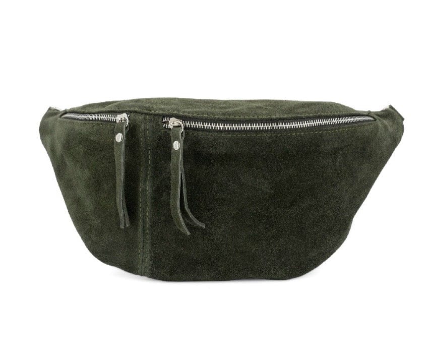 Genuine Suede Italian Leather Large Sling Bag. - Image 5