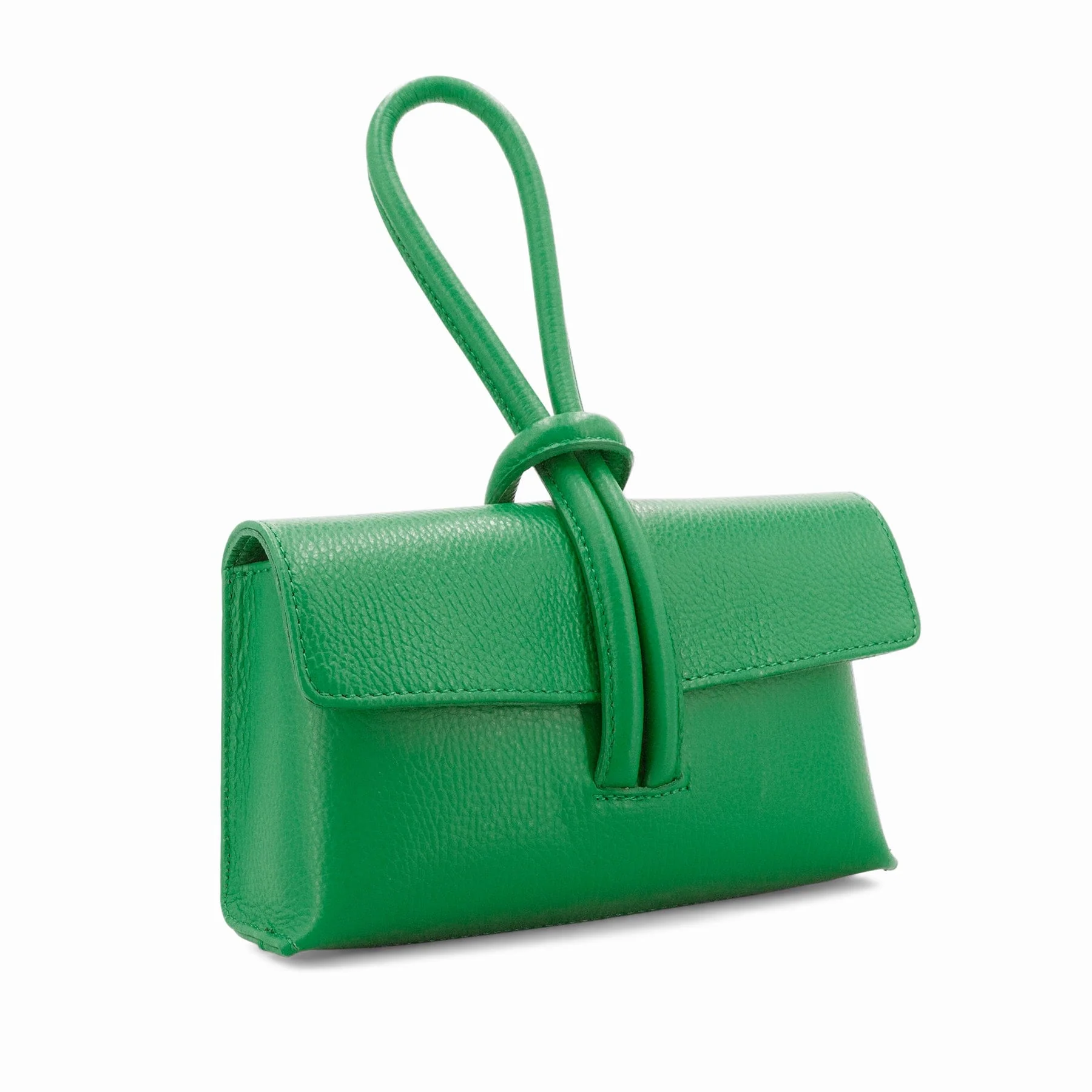 Italian Leather Clutch Bag , Evening Bag with Loop Handle, Available in 33 Colours - Image 5