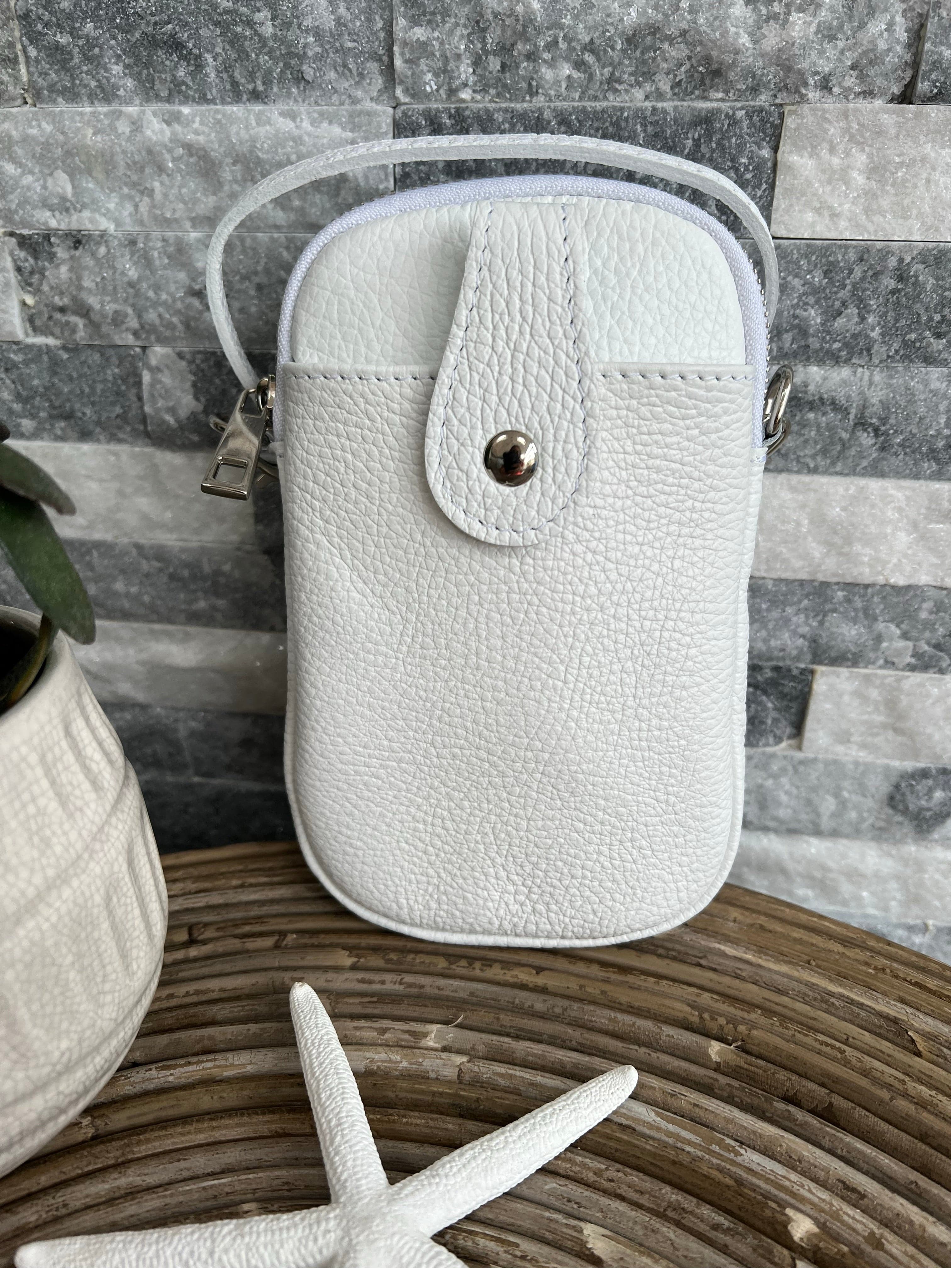 Italian leather crossbody phone bag - lots of colours available - Image 17