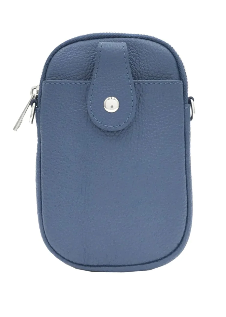 Italian leather crossbody phone bag - lots of colours available - Image 23