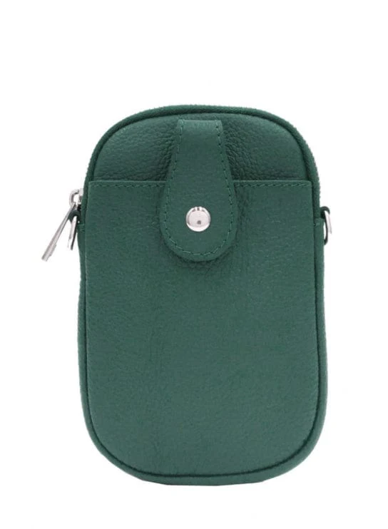 Italian leather crossbody phone bag - lots of colours available - Image 35