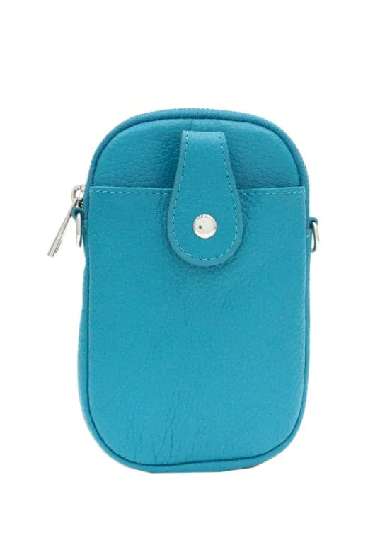 Italian leather crossbody phone bag - lots of colours available - Image 39