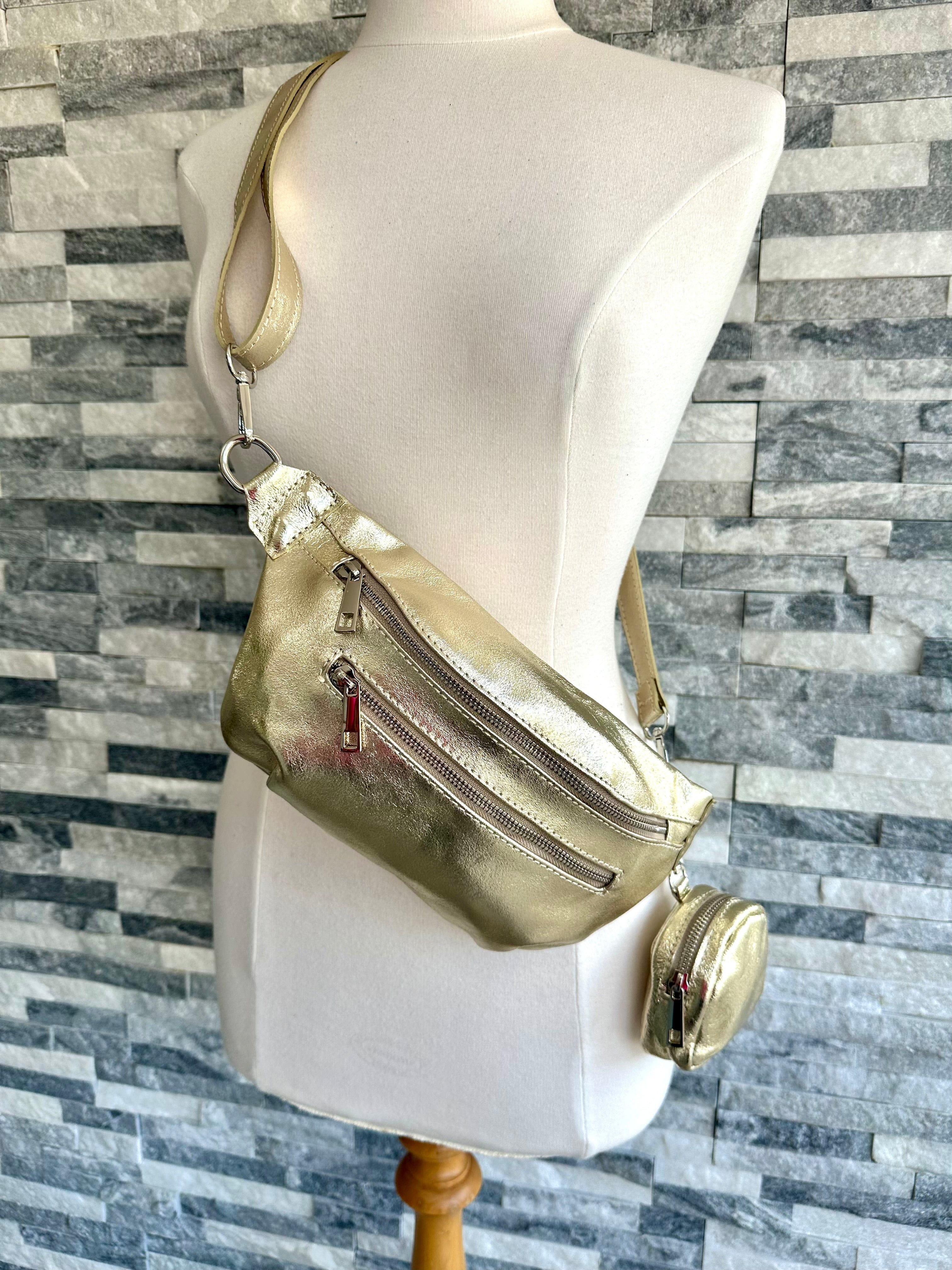 Italian Leather Medium Size Sling Bag with Clip On Zip Purse, 7 Colours available. - Image 21