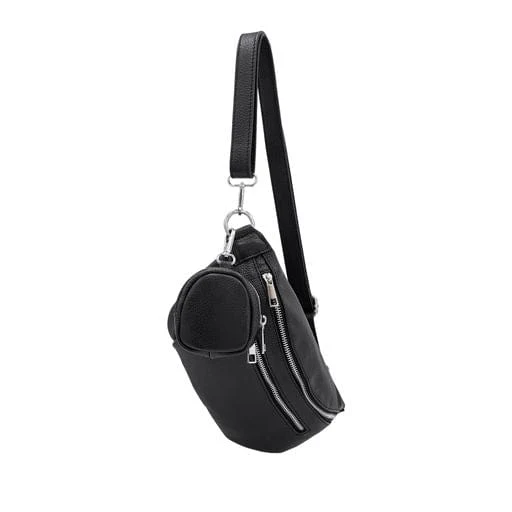 Italian Leather Medium Size Sling Bag with Clip On Zip Purse, 7 Colours available. - Image 5