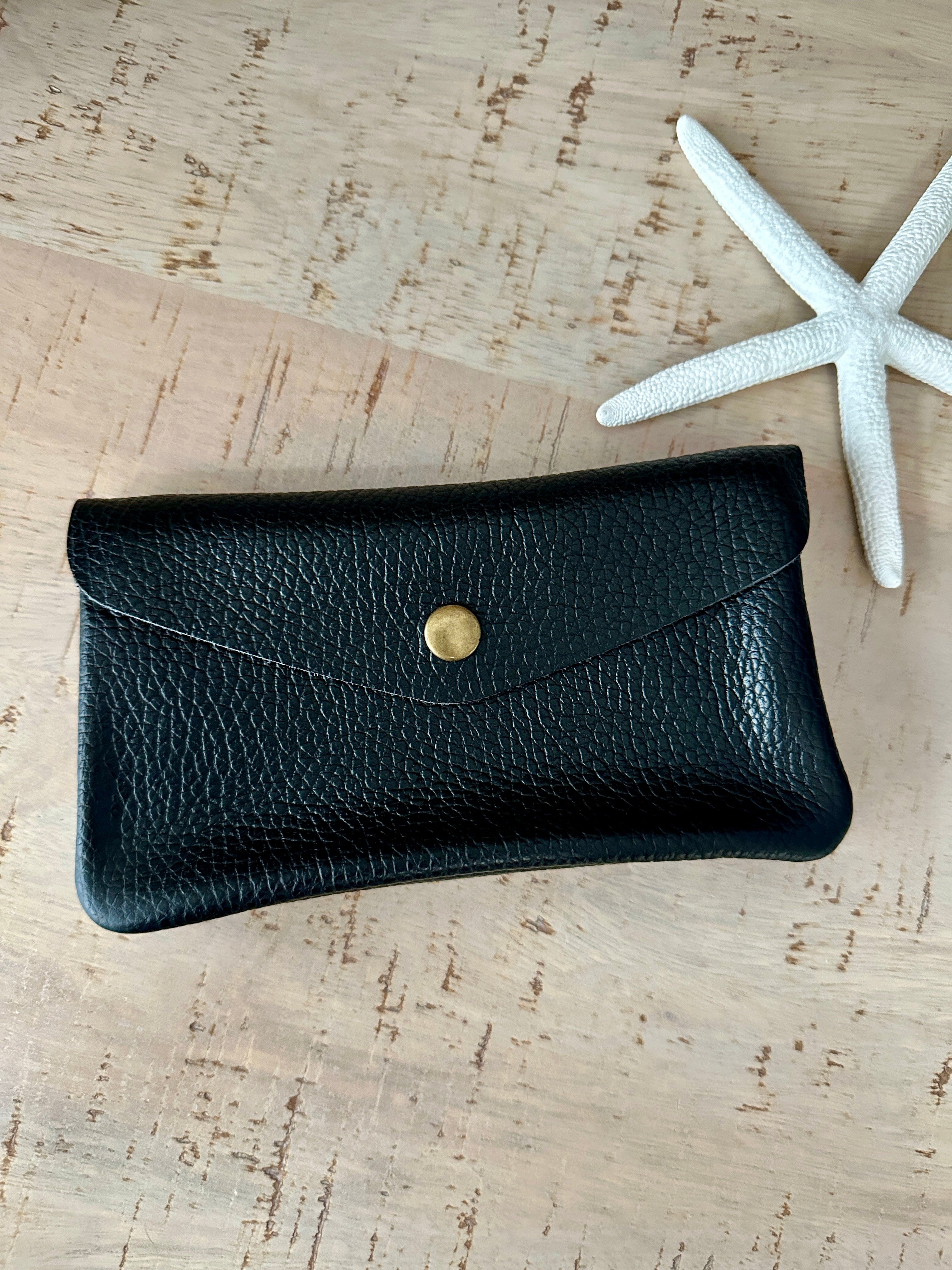 Italian Leather Zip and Popper Purse - Image 13