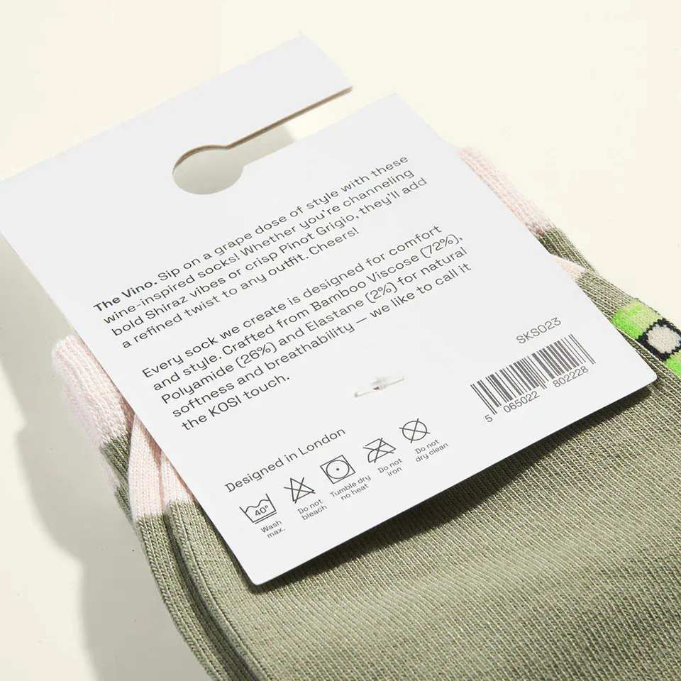 KOSI The Vino Bamboo Ladies Socks - Image 3