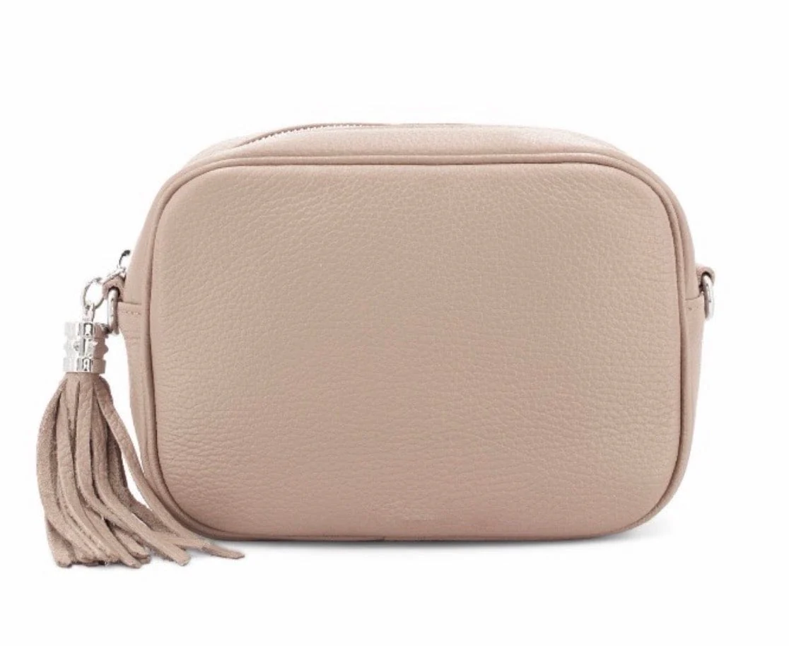 Leather tassel camera style crossbody bag / handbag - Image 21