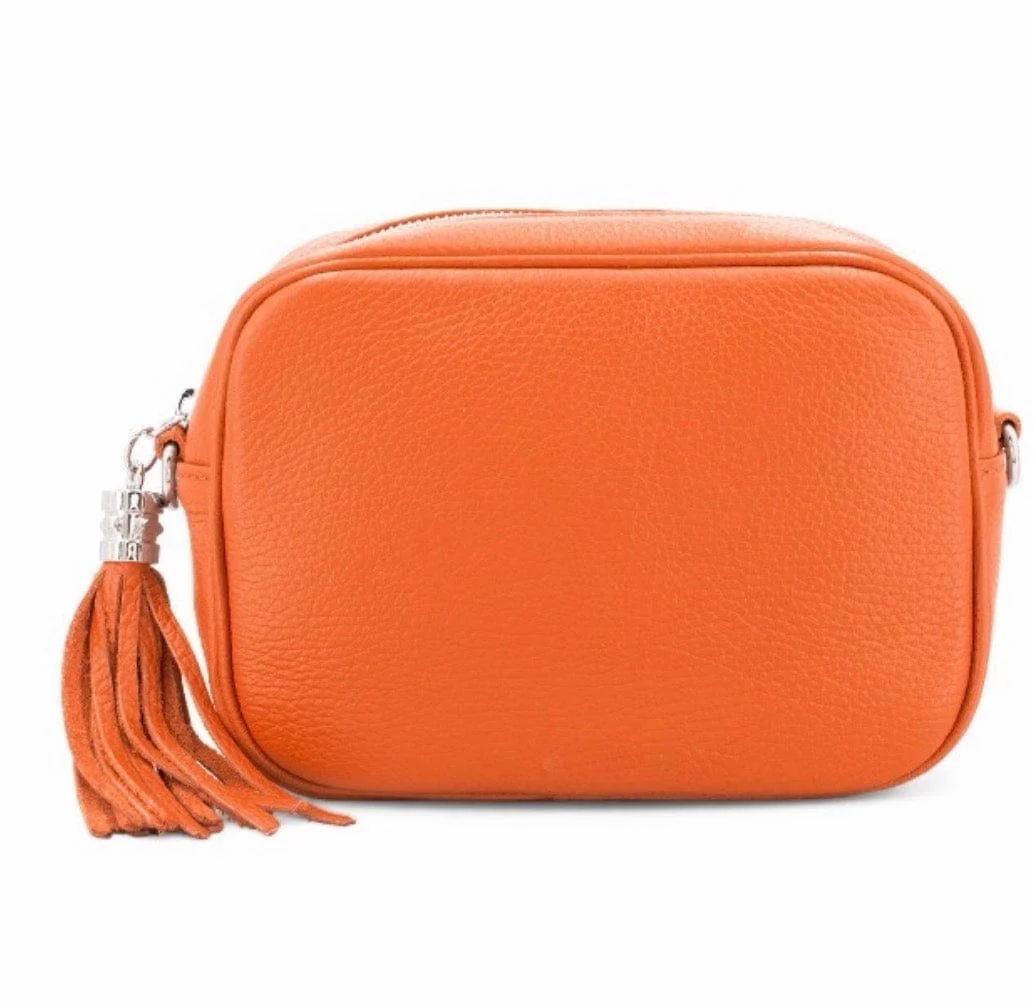 Leather Tassel Crossbody / Camera Bag / Handbag - Summer Colours - Image 33
