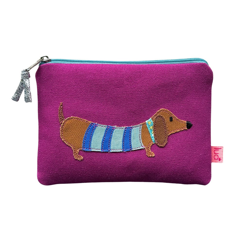 Lua Sausage Dog Embroidered Zip Purse - Image 3
