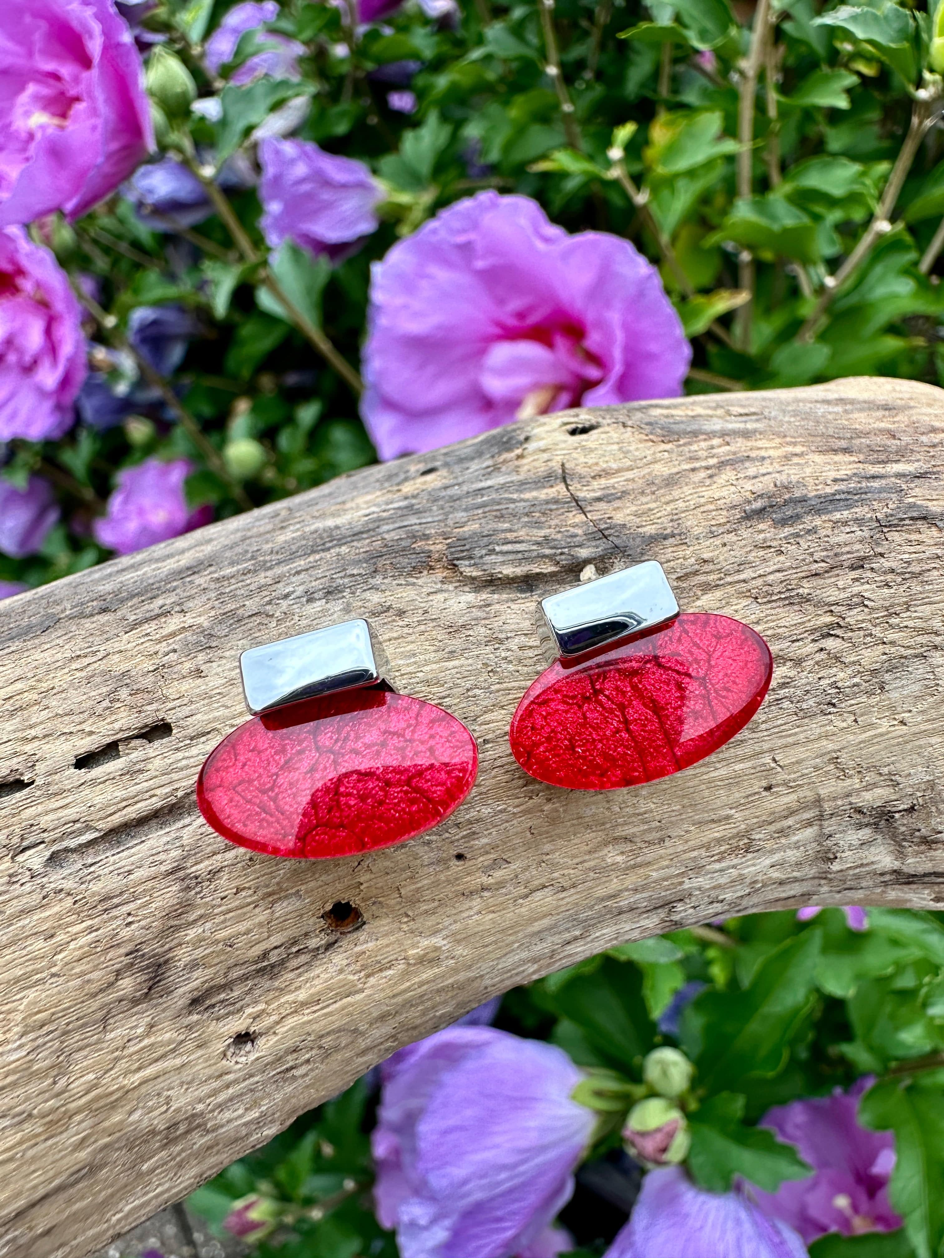 Miss Milly Red Deco Earrings FE745SLMB - Image 2