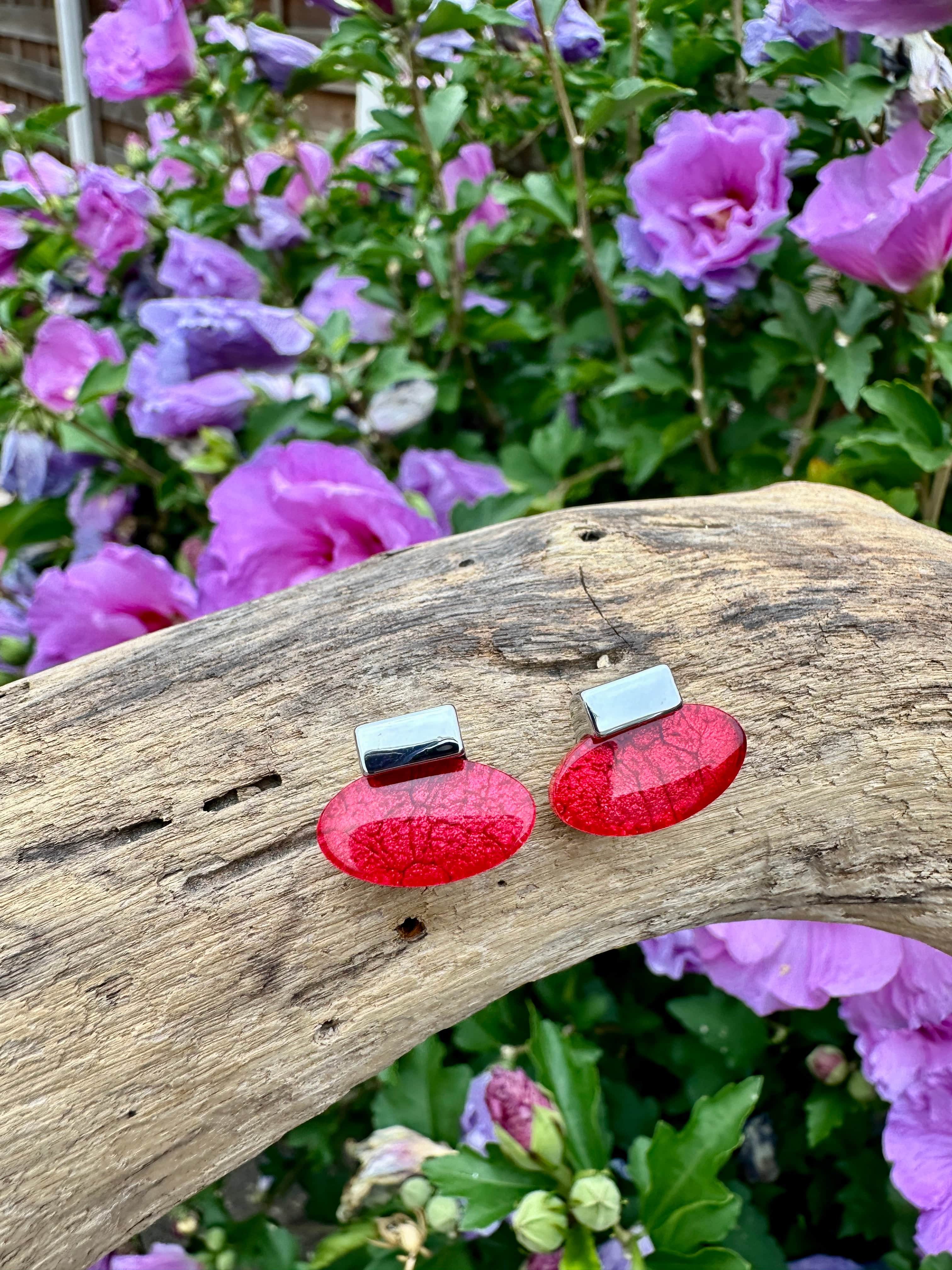 Miss Milly Red Deco Earrings FE745SLMB - Image 3