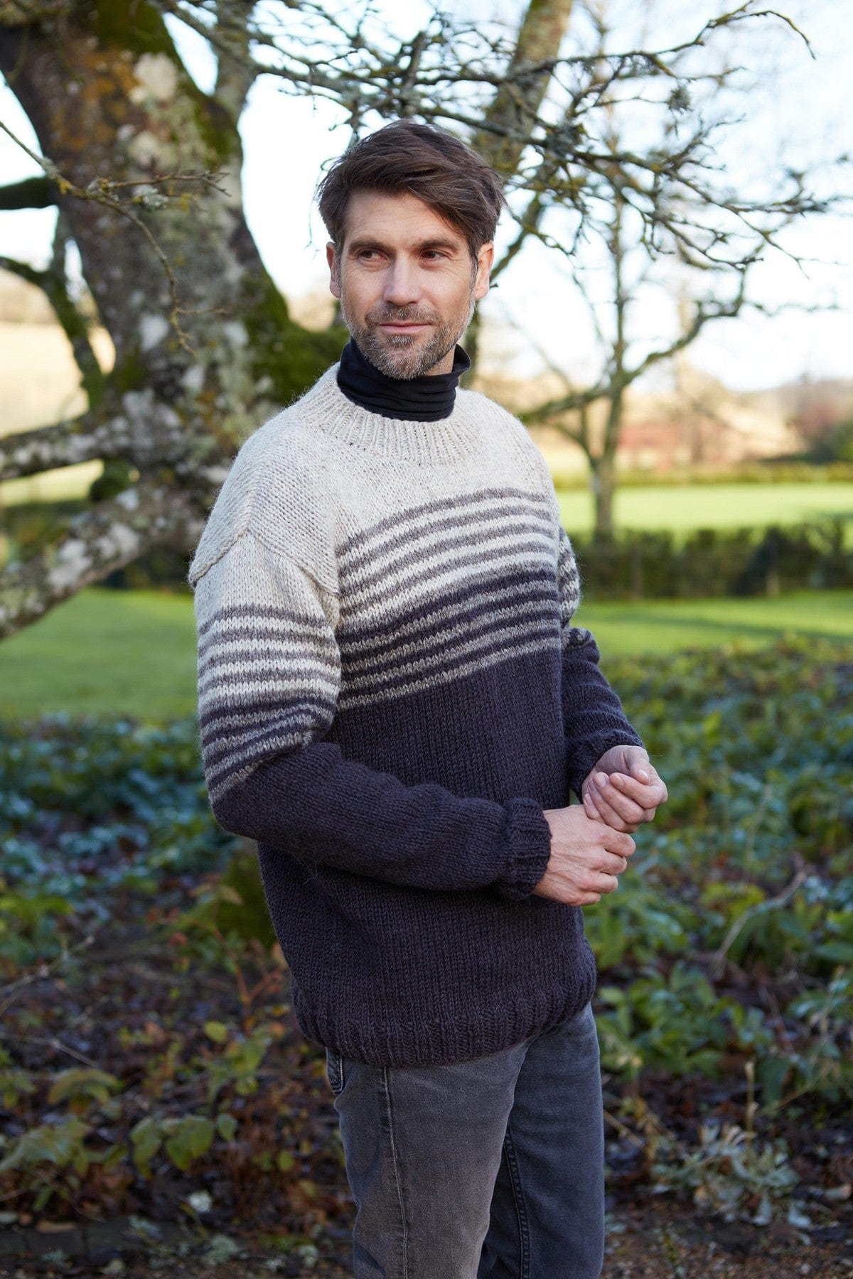 Pachamama Blakeney Sweater Charcoal Mens - Image 4