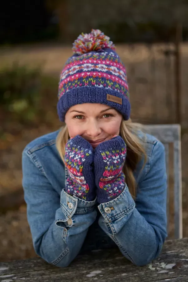 Pachamama Killarney (Merino) Handwarmers Denim - Image 2