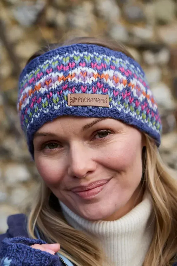Pachamama Killarney (Merino) Headband Denim - Image 3