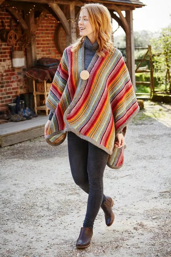 Pachamama Ladies Seville Wrap - Hand Knitted, Fair Trade - Image 4