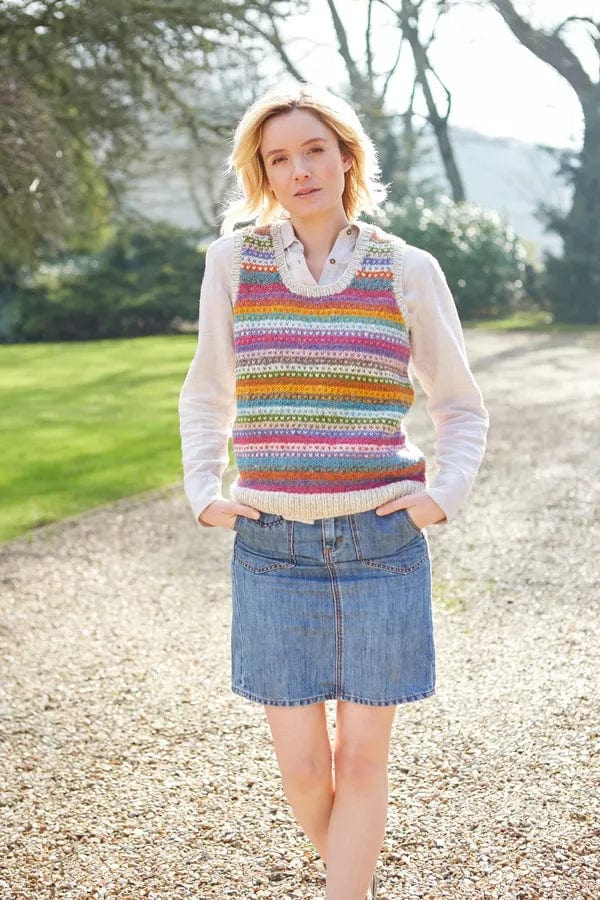 Pachamama Ladies Villarica Tank Top, Hand Knitted , Fair Trade.
