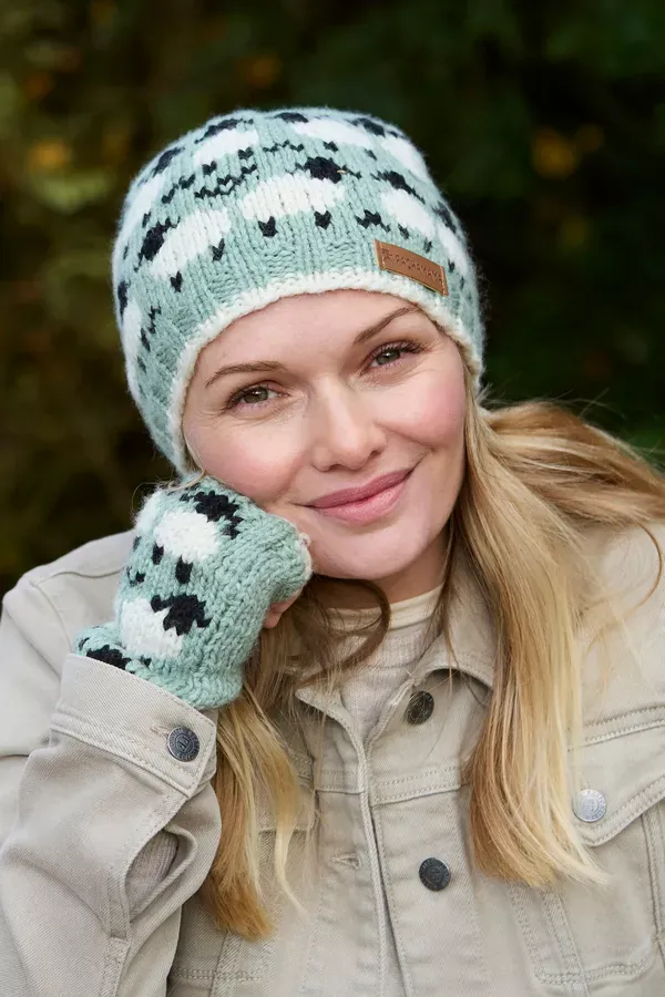 Pachamama Sheep (Merino) Handwarmers GREEN - Image 4