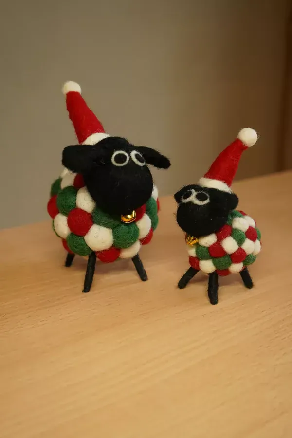 Pachamama Susan's First Christmas , Hand Felted - Image 6