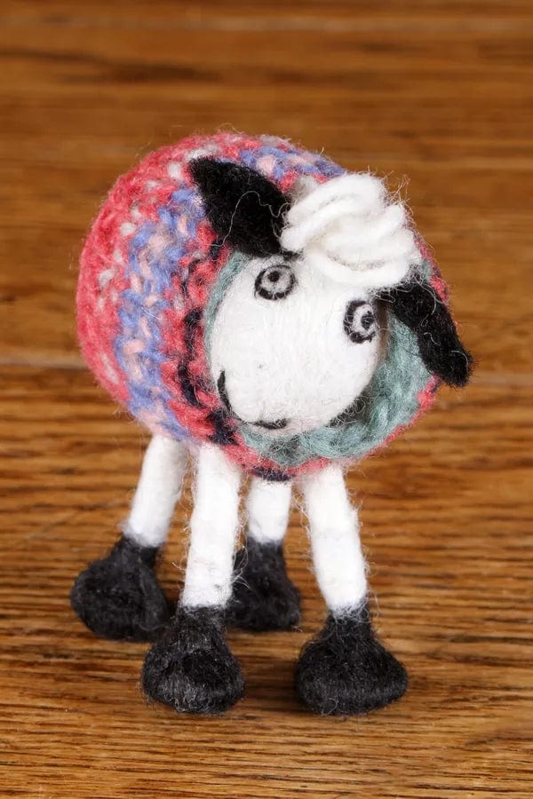 Pachamama Tank Top Tracey, a Felted Little Lamb Ornament . Fair Trade. - Image 2
