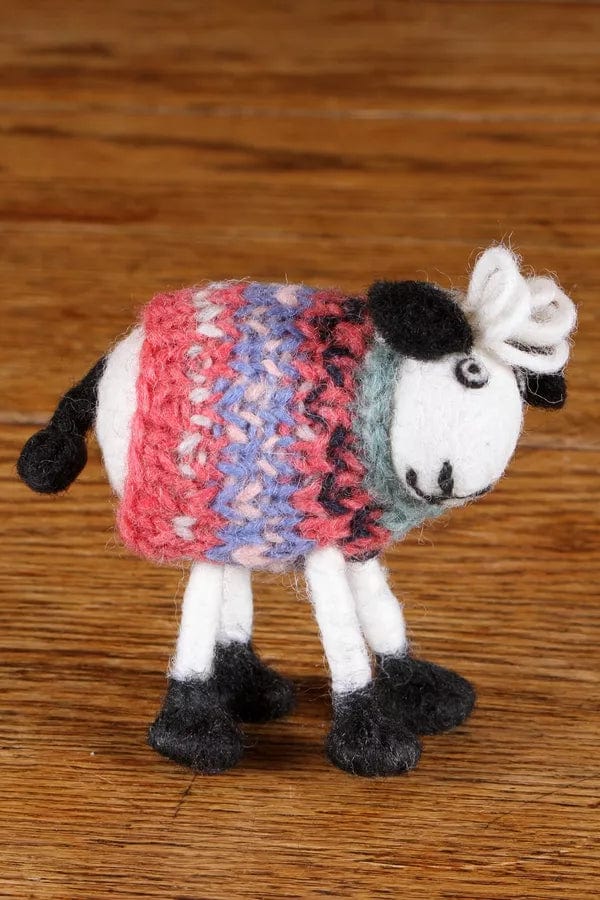 Pachamama Tank Top Tracey, a Felted Little Lamb Ornament . Fair Trade. - Image 3