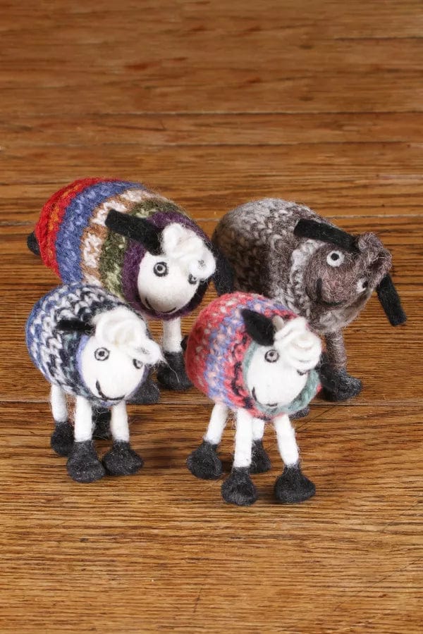 Pachamama Tank Top Tracey, a Felted Little Lamb Ornament . Fair Trade. - Image 4