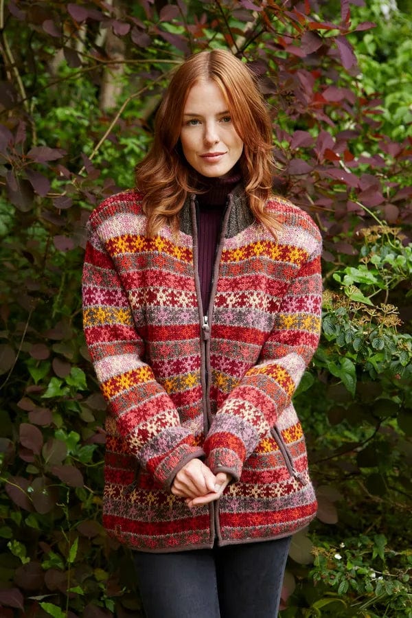 Pachamama Tintagel Zip Jacket Womens, Hand Knitted , Fair Trade - Image 3