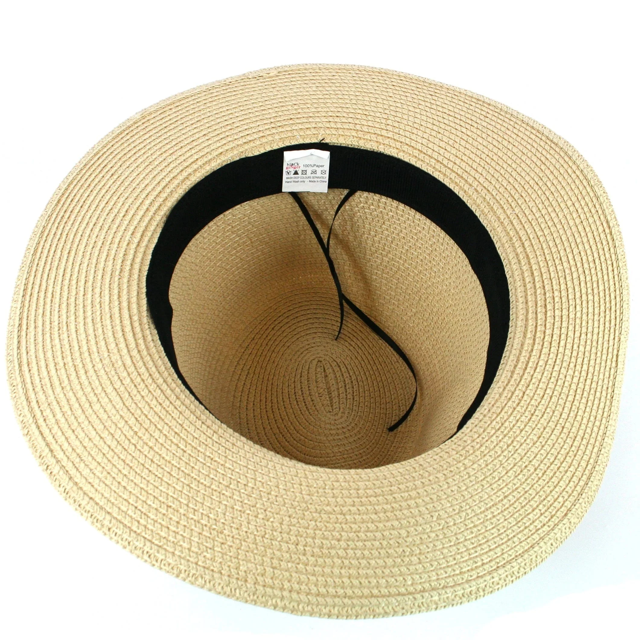 Panama Style Foldable , Packable Sun Hat in Bag -Ex Large 61cm - Image 2