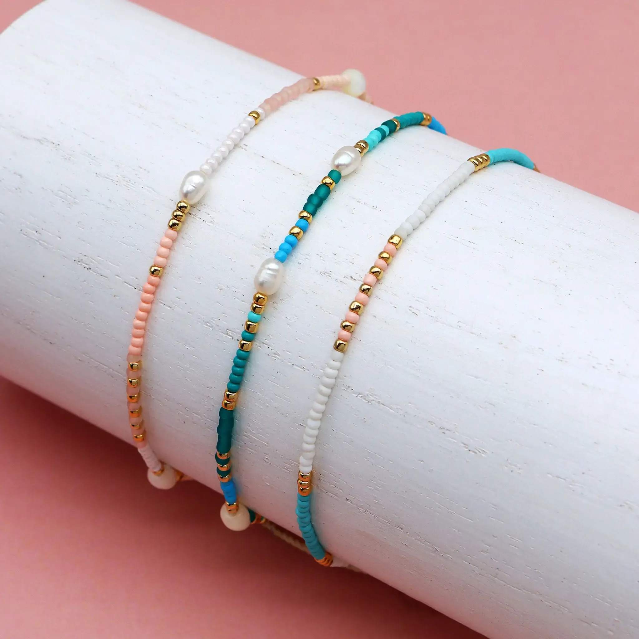 Pineapple Island Giada Gembira Beaded Anklet - Image 4