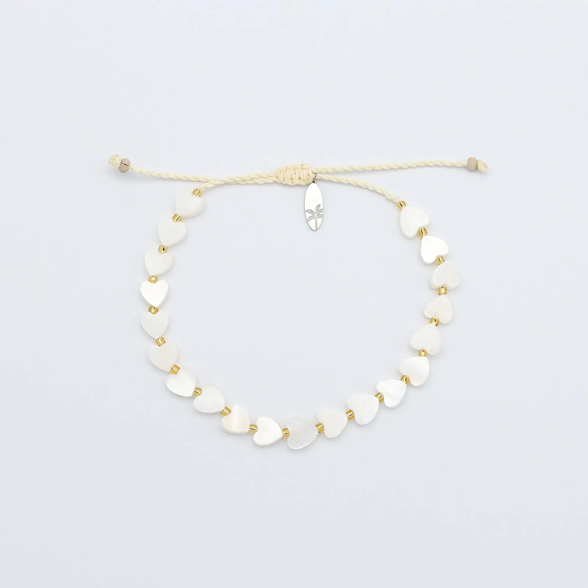 Pineapple Island Mother of Pearl Heart Bracelet - Image 3