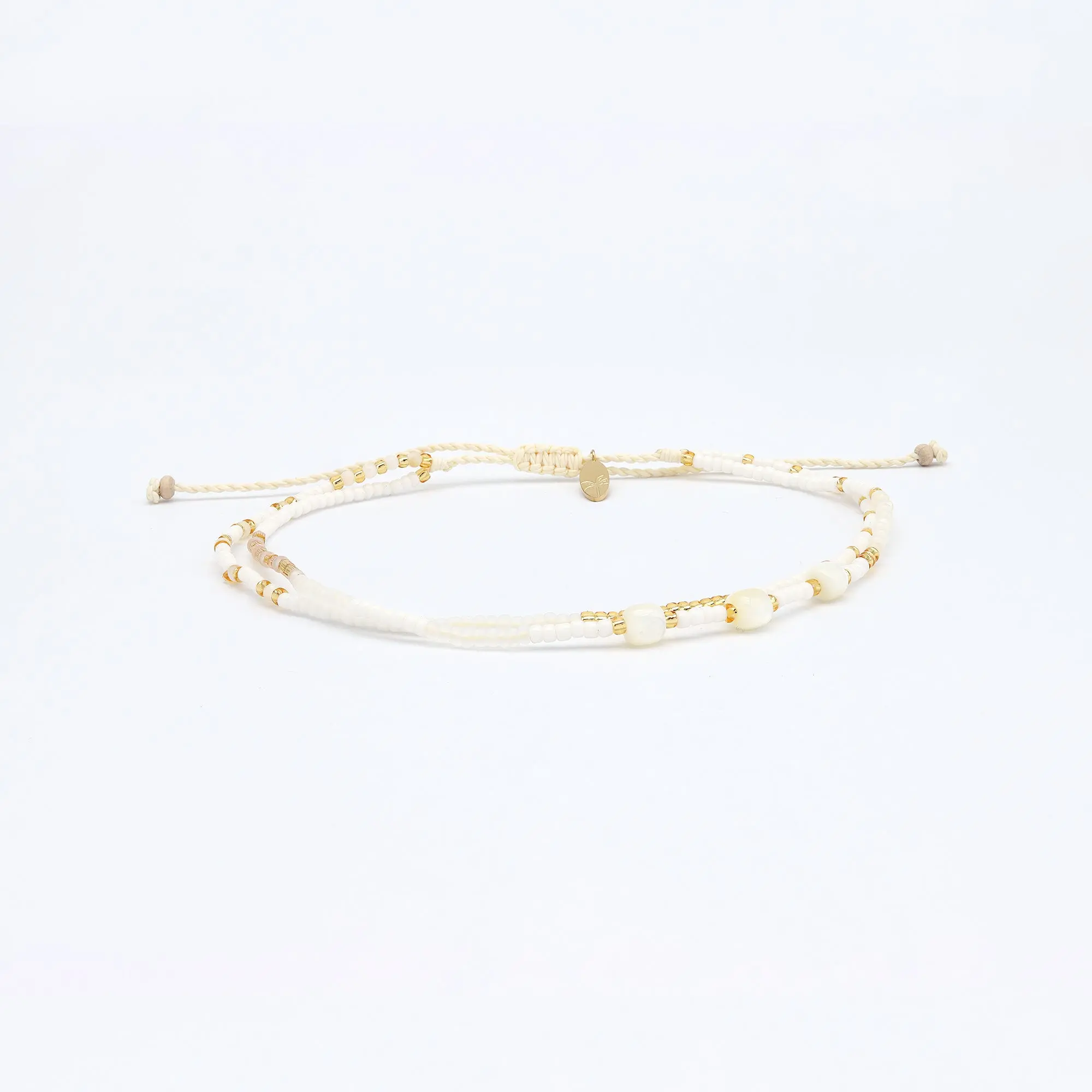 Pineapple Island Pasir Mother of Pearl Beaded Anklet - Image 5