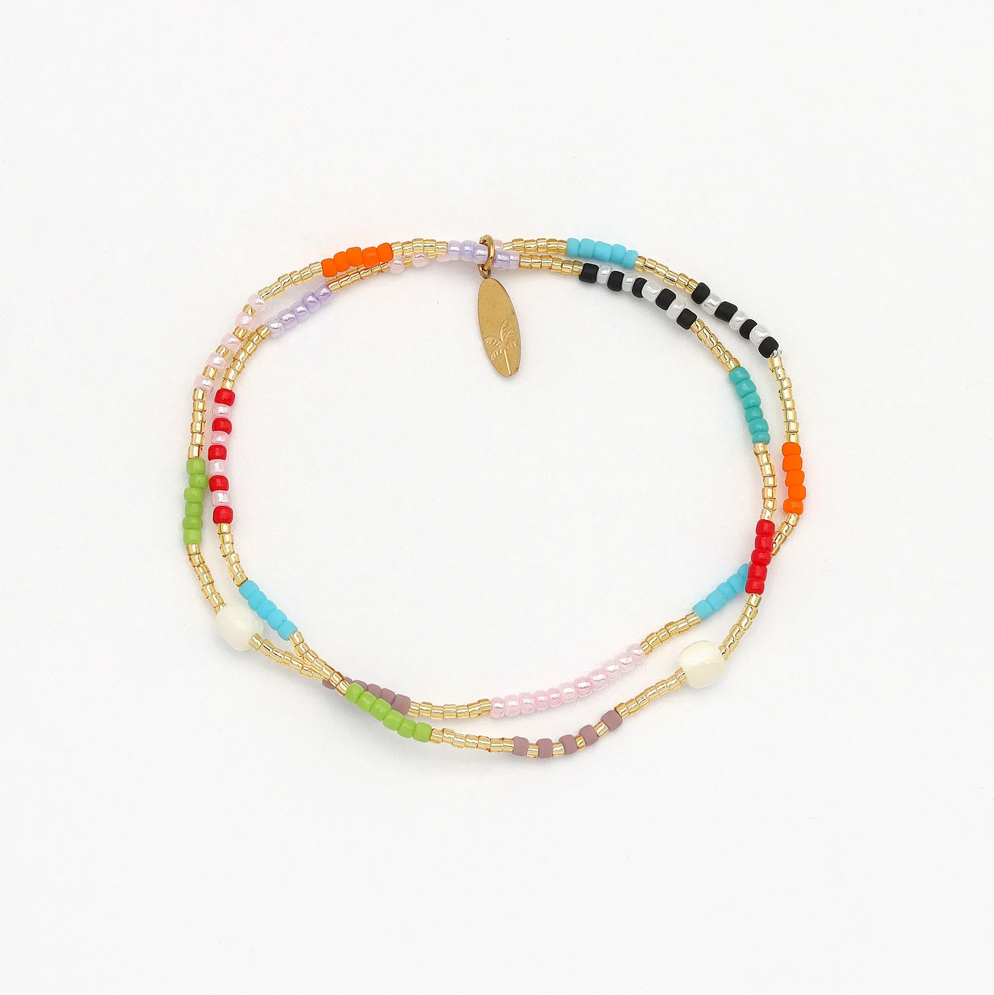 Pineapple Island Halcyon Turquoise & Shell Bracelet Trio Set - Image 8