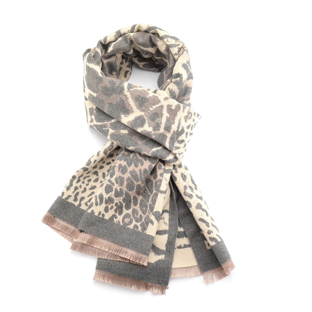 Red Cuckoo Animal Prints Winter Scarf / Wrap, - Image 4