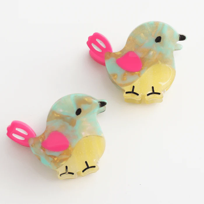 Red Cuckoo Cute Bird Hair Claw Clips - Image 2