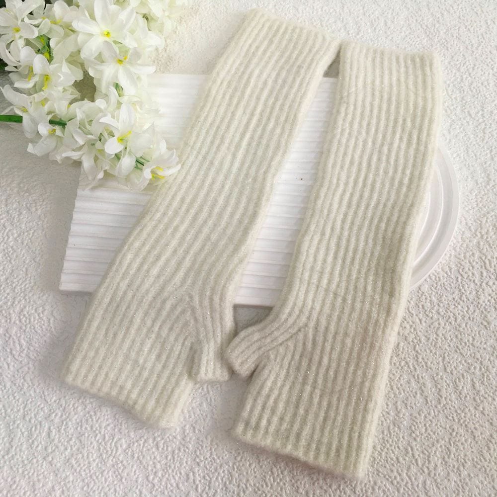 RIBBED SPARKLE SLEEVE GLOVES G3020 - Image 5