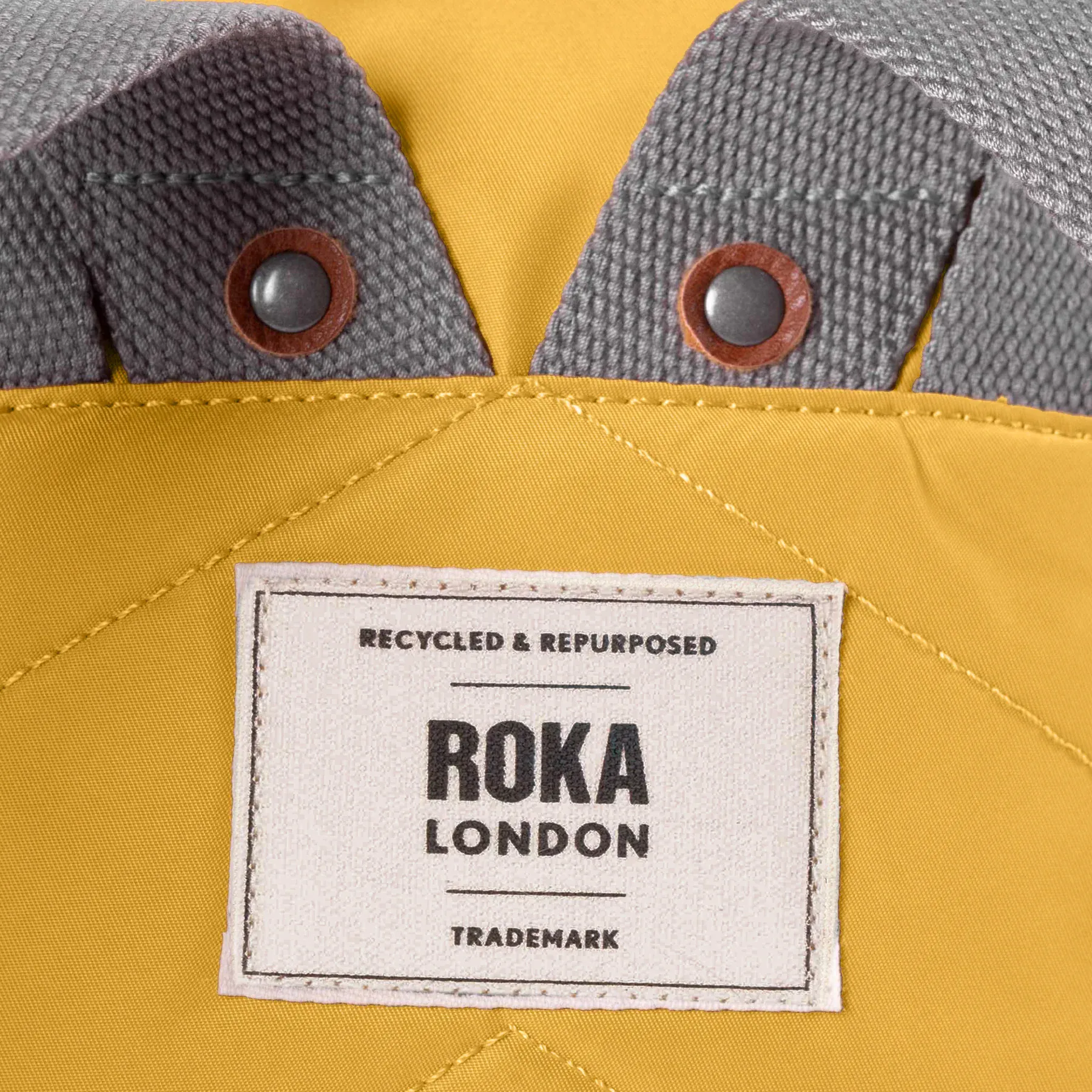Roka Canfield B Roll Top Backpack in Corn Medium Size - Image 5
