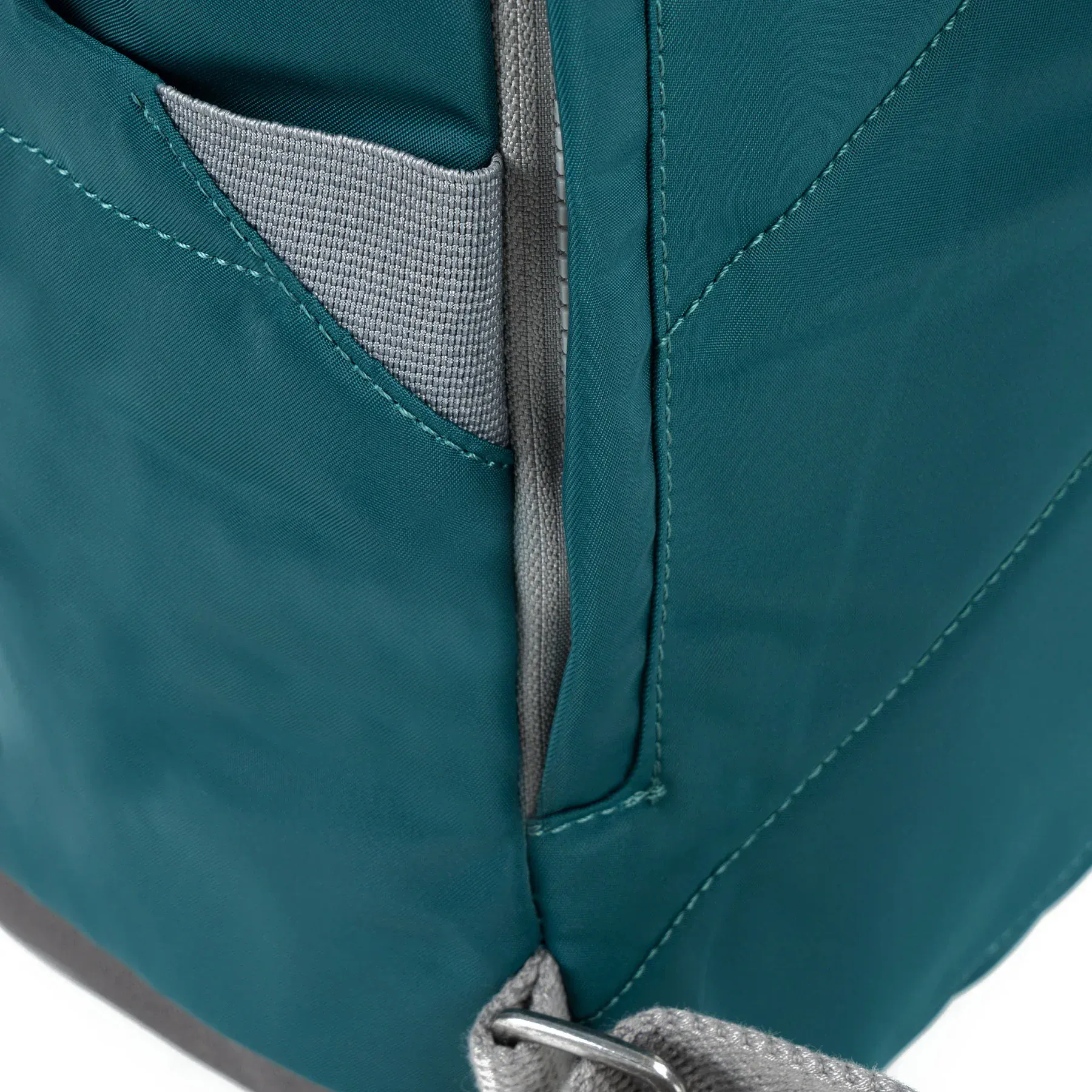 Roka Canfield B Roll Top Backpack in Teal Medium Size - Image 3