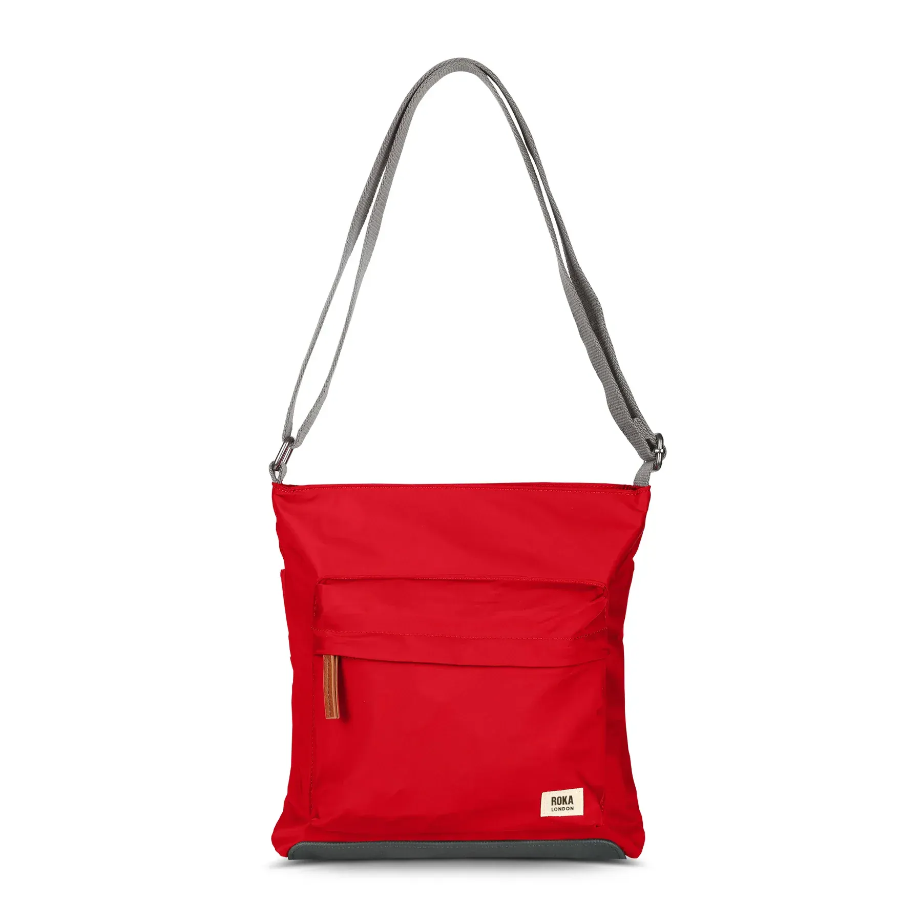 ROKA Kennington Crossbody Bag in Cranberry Red - Image 3