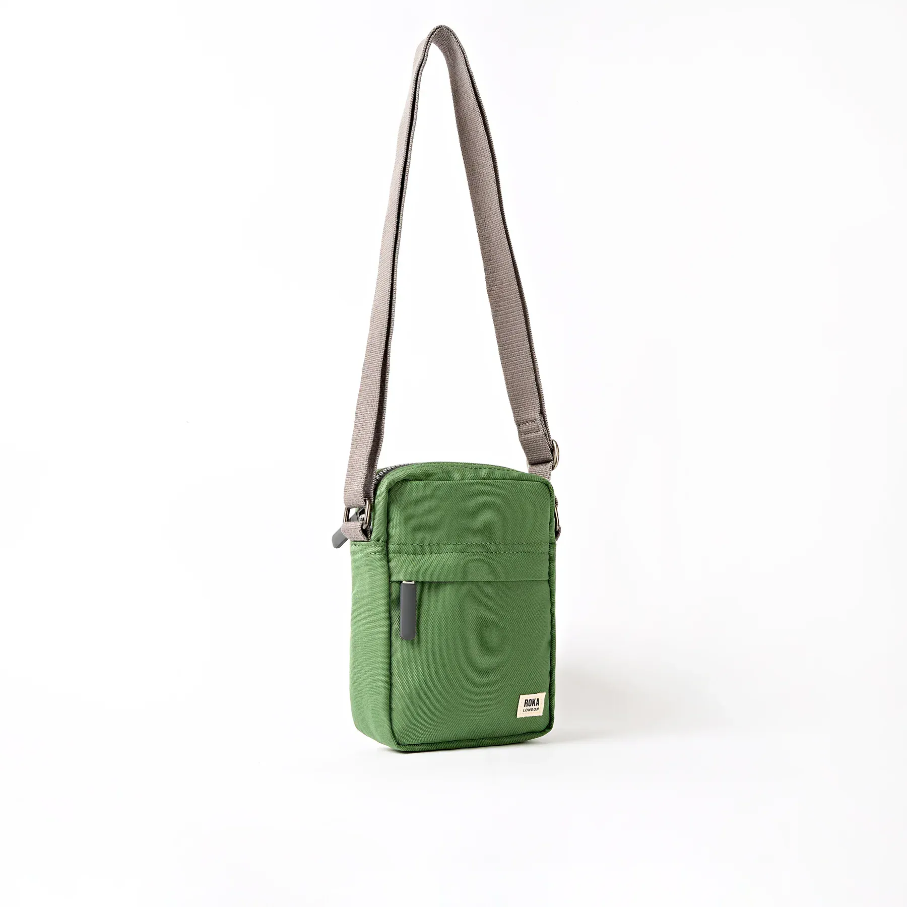 ROKA London Bond Small Crossbody Bag – Artichoke Green - Image 6