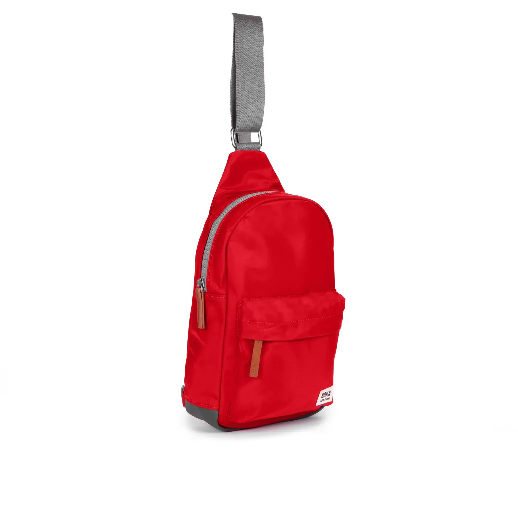 ROKA Willesden Sling Bag in Cranberry Red - Image 7