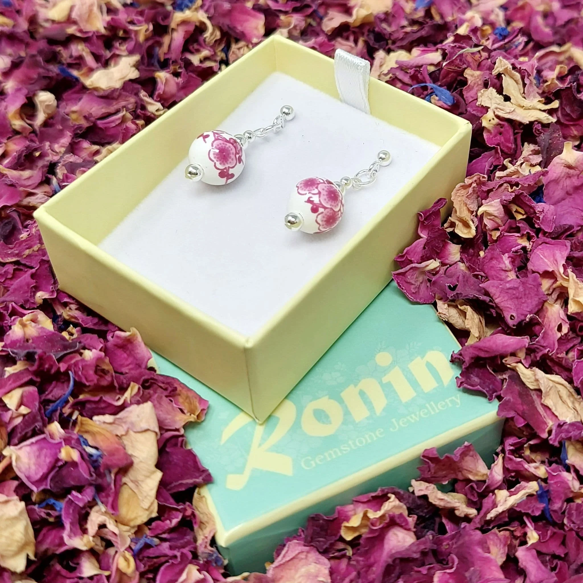 Ronin Gemstone Jewellery Forest E4 Earrings - Image 3