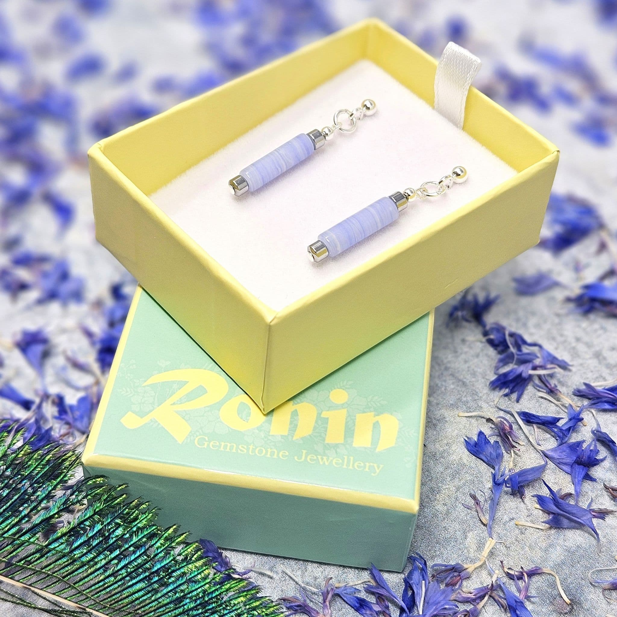 Ronin gemstone jewellery Foxglove E4 Earrings - Image 2