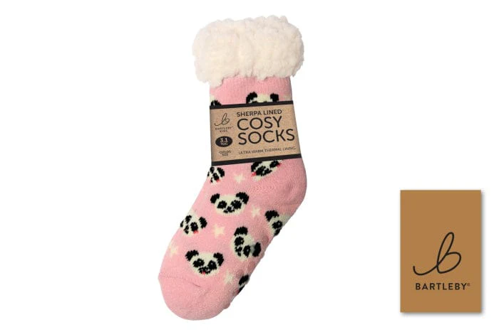 Sherpa Slipper Socks with Grips,  Funky Designs Kids - Image 5