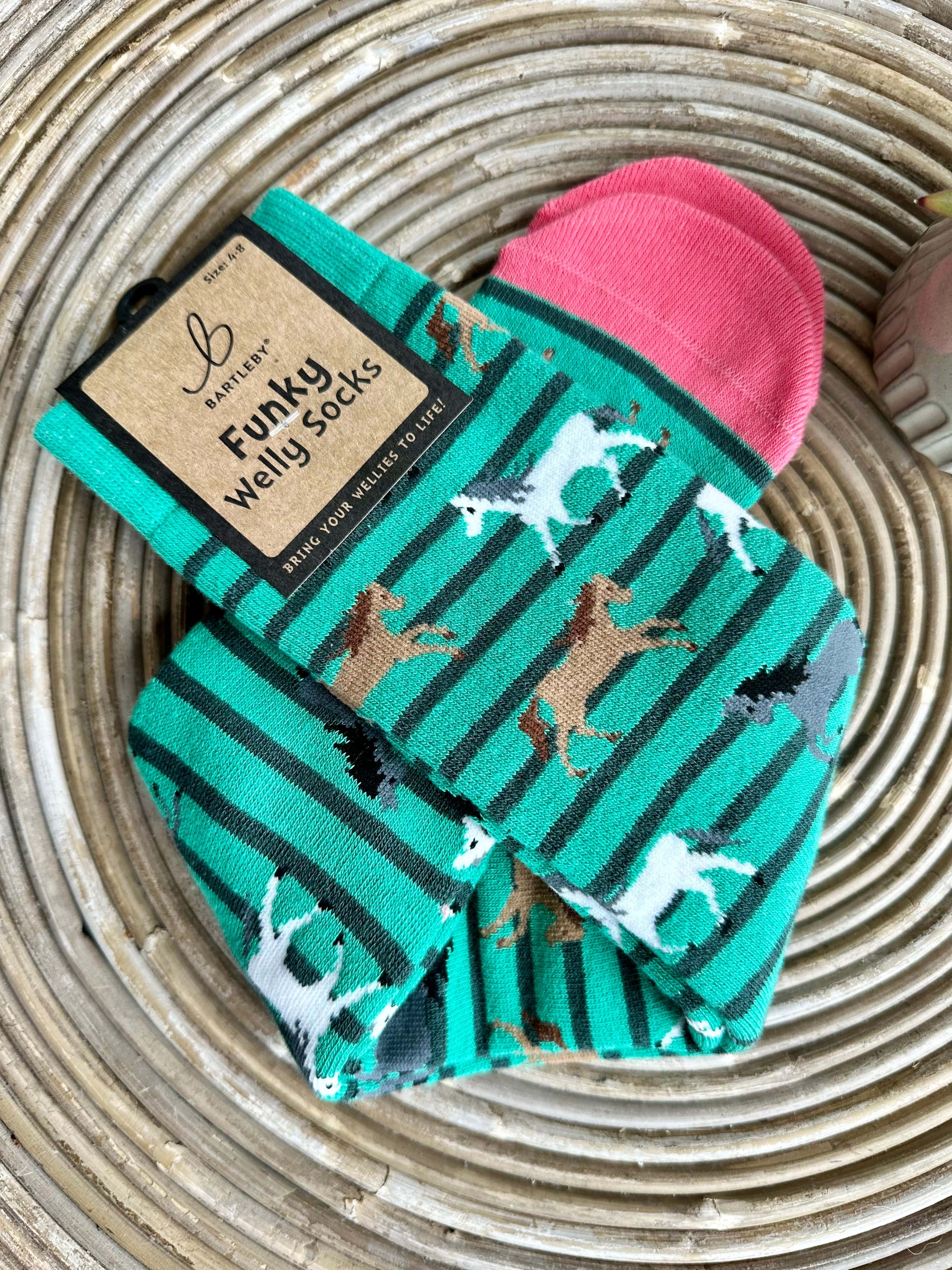 Bartleby’s Soft Cotton Welly Socks , Funky Novelty Designs - Image 37