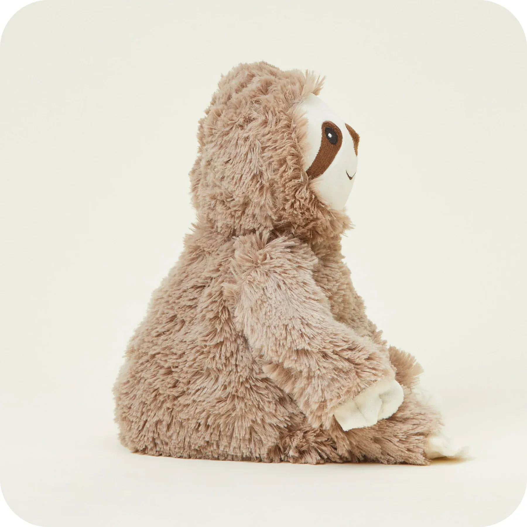 Warmies Fully Heatable Microvable Plush Toy Brown Sloth. - Image 5
