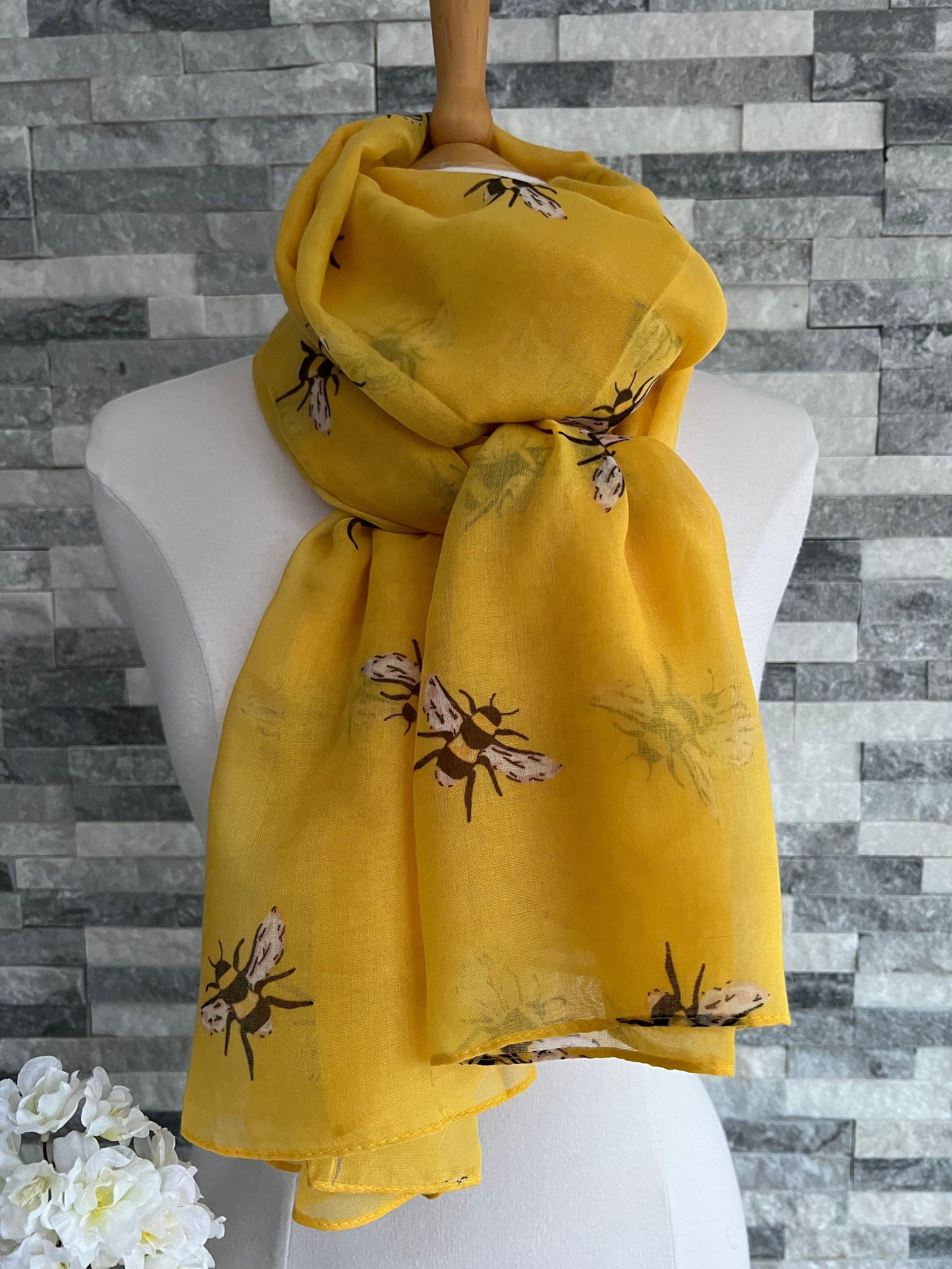 Yellow Busy Bees Scarf - Image 3